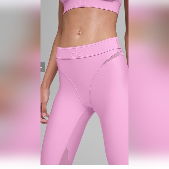 SET ALO REBEL : BRA MEDIUM LEGGGINS SMALL. CANDY HEART PINK - Picture 10 of 14